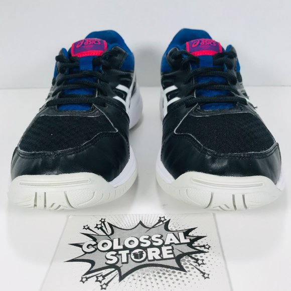 ❌SOLD❌ Asics Gel Upcourt 3 Volleyball Shoes Black Blue White - Picture 3 of 9